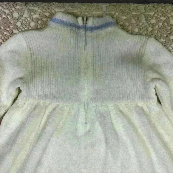 Nann Knits Vintage 1970’s Sweater Dress Size 18 Months Made in France - Picture 11 of 13